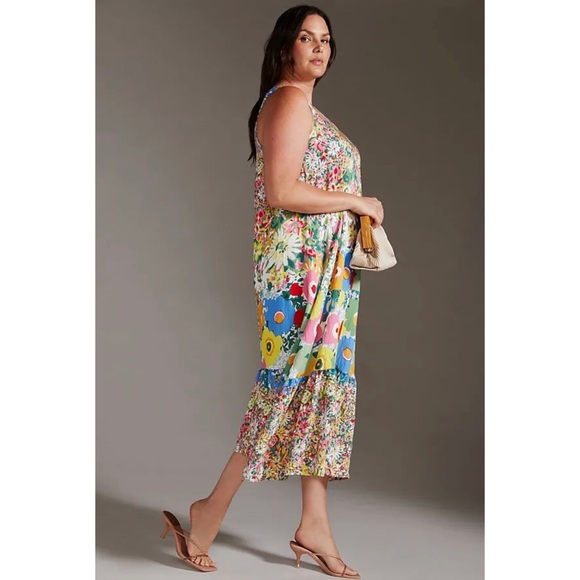 Sarah Campbell for Anthropologie One-Shoulder Midi Dress - Picture 4 of 5